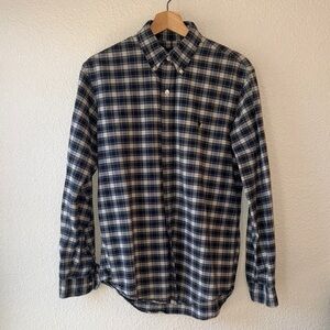 Ralph Lauren Navy and White Plaid Shirt